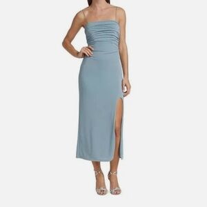Cinq a Sept Strapless Teal Dress